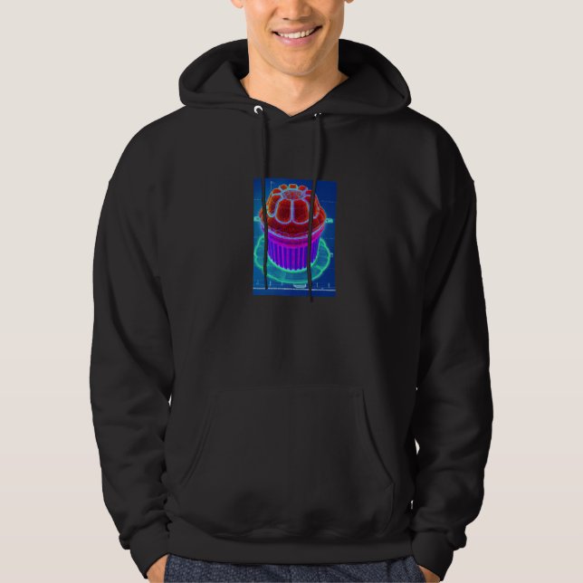 Muffin Blueprint Cupcake Cake Baking Cake Hoodie (Front)