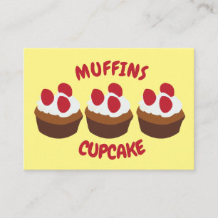 Muffin Cupcake Bakery Business Card
