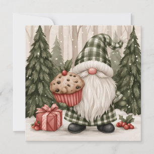Muffin Gnome Holiday Card