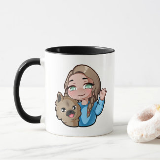 Muffin & Lille Venn Chibi mug