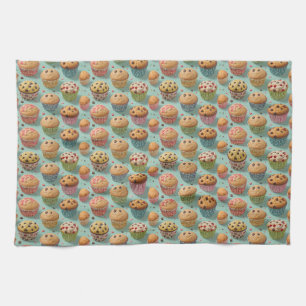  "Muffin Mania: Baked to Perfection" Kitchen Towel