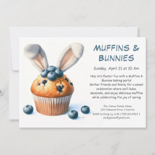 Muffins & Bunnies – Invitation à une fête de pâtis
