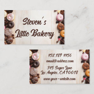 muffins, doughnuts and candy bakery  business card