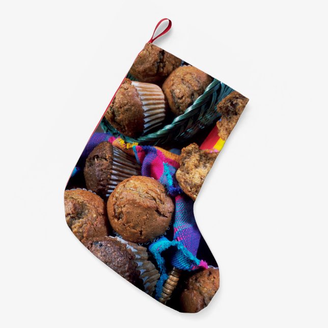 Muffins Small Christmas Stocking (Front (Hanging))