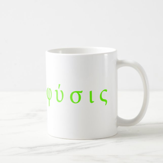 Mug φύσις : symboles de Grec de physique (Droite)
