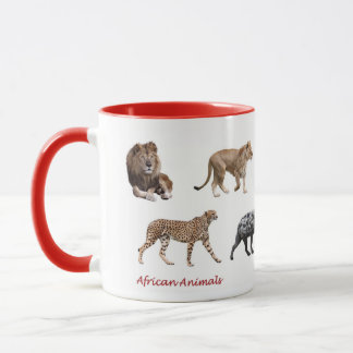 MUG アフリカの動物のマグカップ