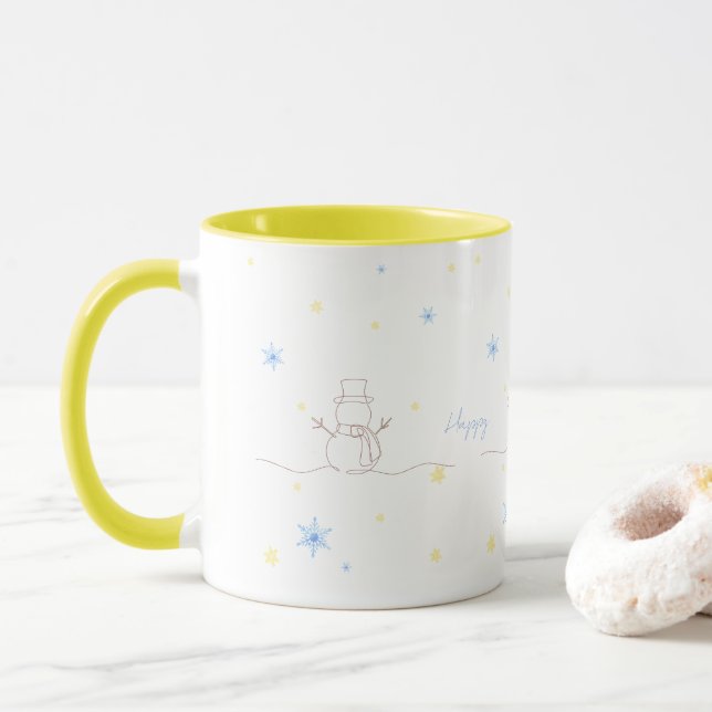 MUG シンプルなクリスマス スノーマン♡ (Avec donut)
