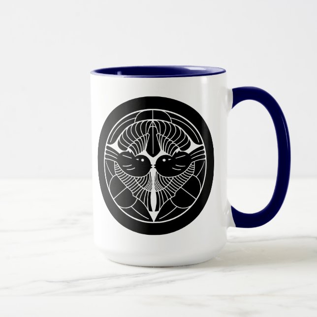 Mug 上杉謙信家紋, Uesugi Kenshin KAMON, famille japonaise (Droite)