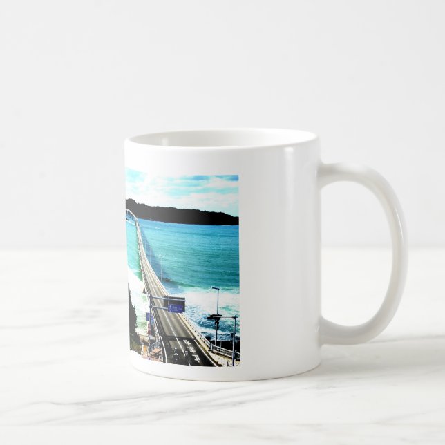MUG 山口県の角島大橋のある日の昼下がり☆景色絶景☆写真加工品☆ (Droite)