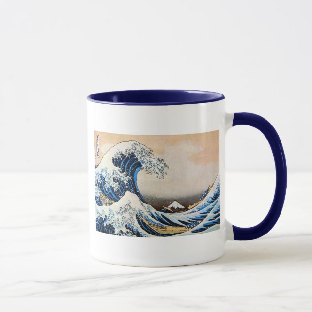 Mug 神奈川沖浪裏, grande vague de 北斎, Hokusai (Droite)
