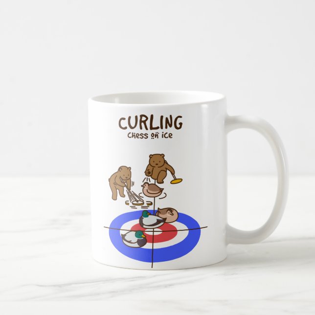 Mug 【鴨カーリング】 Mallard Curling (Droite)