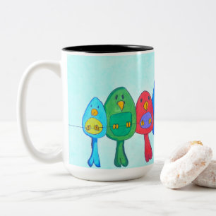 Mug - 013 - Birds on the wire