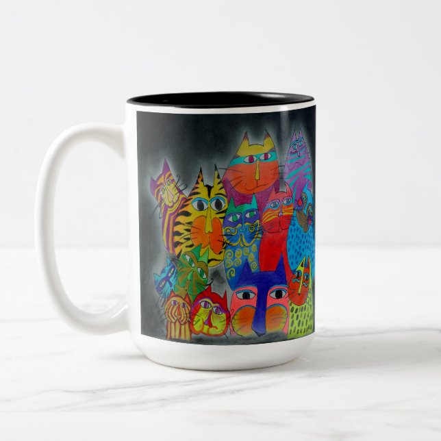 Mug - 059- Modern Cats (Left)