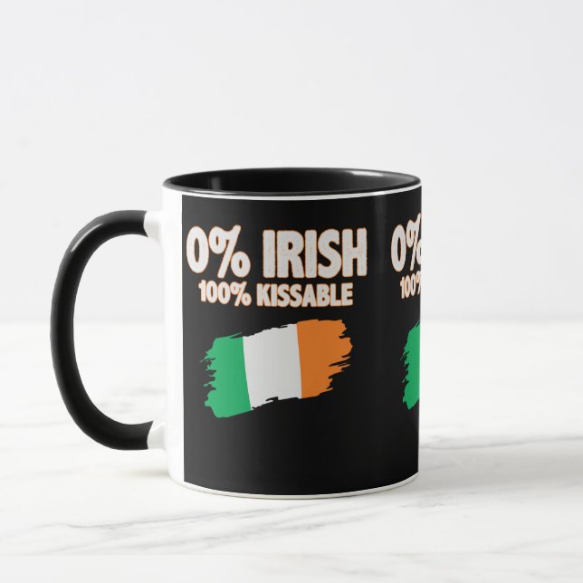 Mug 0% Irlandais 100% Kissable (Gauche)