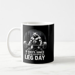 Mug 0 Jours Depuis la Journée de Jambe Sautée Ours de 