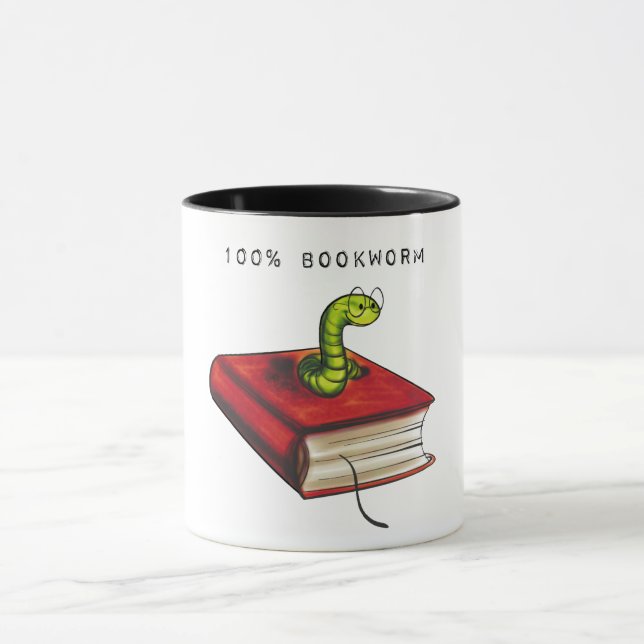 Mug 100% Bookworm (Centre)