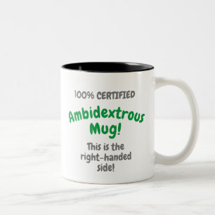Mug 100% certifié Ambidexous