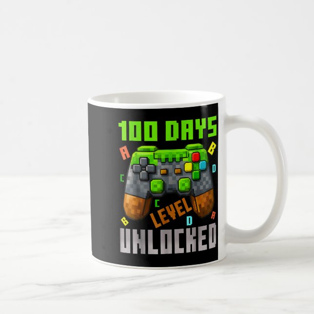 Mug 100 Days Level Unlocked Gaming 100 Days Of School  (Droite)