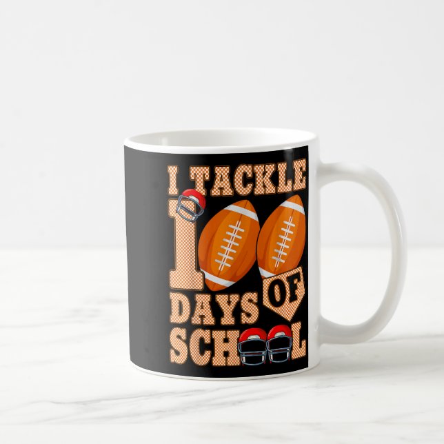 Mug 100 Days Of School Boys 100th Day Of School Footba (Droite)