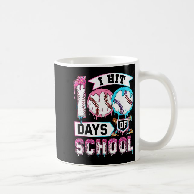 Mug 100 Days Of School Boys Baseball Drip 100th Day Ki (Droite)