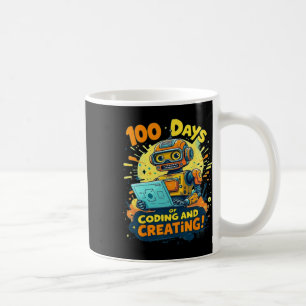 Mug 100 Jours De Codage Et De Création Robot 100 Jour