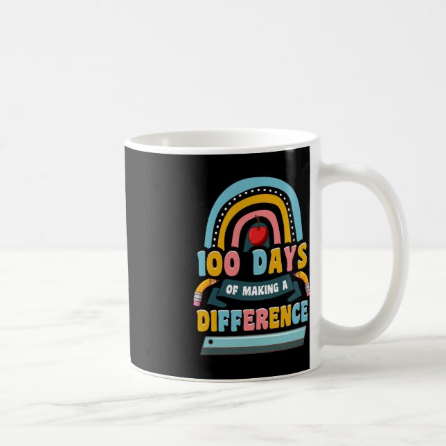 Mug 100 Jours De Faire Une Différence Enseigner Aux En (Droite)