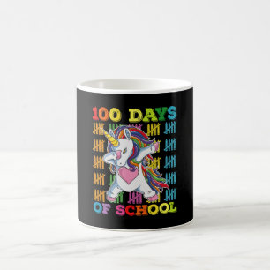 Mug 100 Jours De L'École Unicorn Enseignant