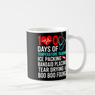 Mug 100 jours de température Infirmière scolaire 100e