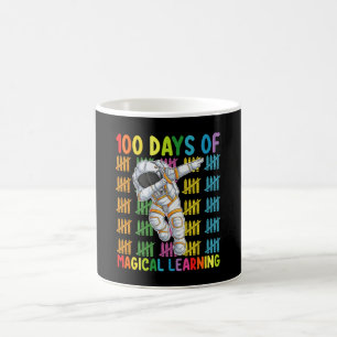 Mug 100 jours d'école d'astronaute d'apprentissage mag