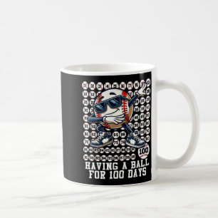 Mug 100 jours d'école garçons dabbing baseball 100ème 