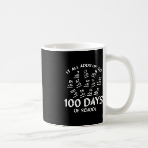 Mug 100 Jours D'École Math Addition Cool Enseignant Ét