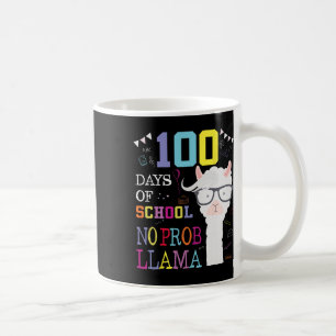 Mug 100 Jours D'École Pas De Problème Llama 100E Jour 
