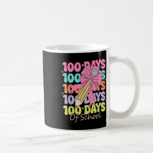 Mug 100 Jours D'Enseignant À L'École Coquette Bow 100e