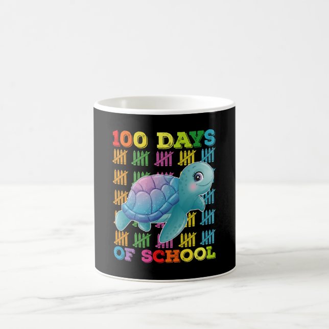 Mug 100 Jours D'Enseignant De Tortue (Centre)