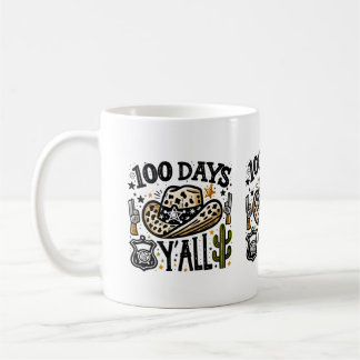 Mug 100 Jours Y'all, 100 Jours D'École Drôle