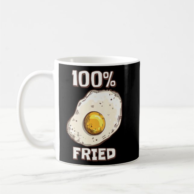 Mug 100 Oeuf Fried Sunny Side Up Fried Oeuf (Gauche)
