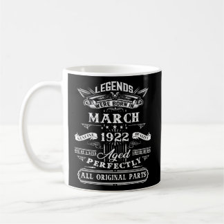 Mug 100E Pour Légendes Né Mars 1922 100 Ancien
