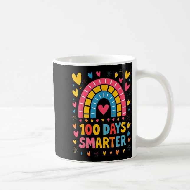 Mug 100th Day Of School Teacher 100 Days Smarter Rainb (Droite)