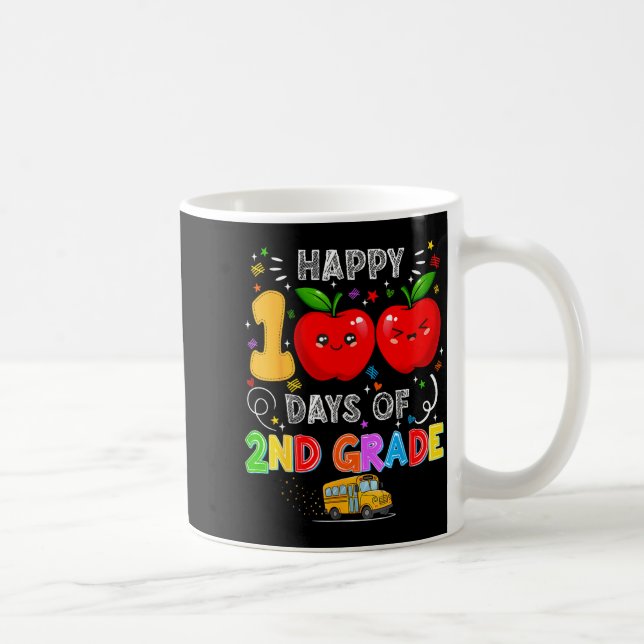 Mug 100th Days Of 2nd Grade 100 Days Toddler Girl  (Droite)