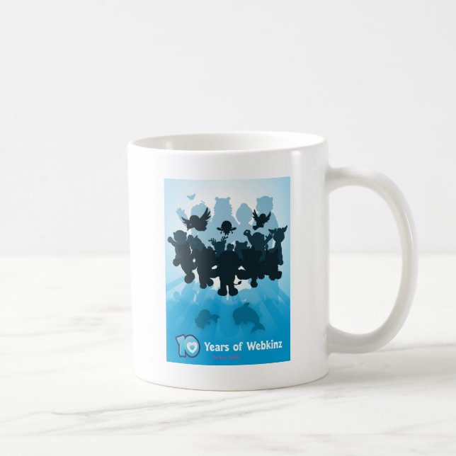 Mug 10 ans de silhouette de Webkinz (Droite)