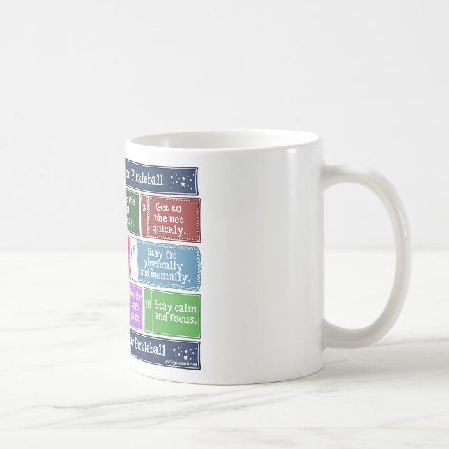 Mug 10 bouts essentiels pour Pickleball (Droite)