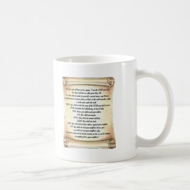 Mug 10 commandements (Droite)