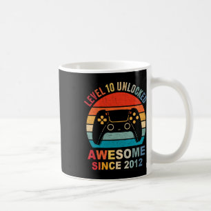 Mug 10 Déverrouillé Awesome 2012 jeu vidéo 10e anniver