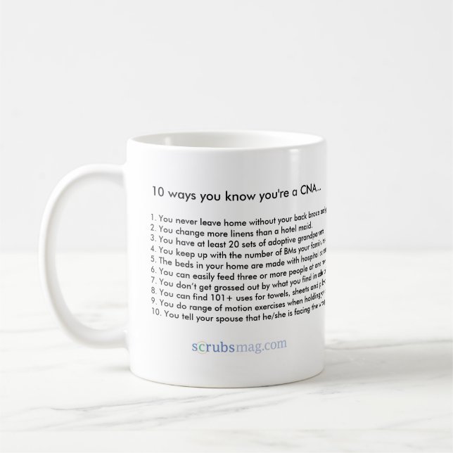 Mug 10 manières que vous savez que vous êtes une BOÎTE (Gauche)