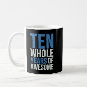 Mug 10e anniversaire Cadeau Garçon âge 10 Dix ans Garç