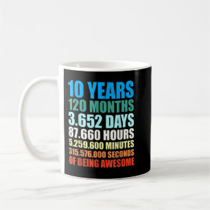 Mug 10e Birthday Venin Boy 10 Years Beg Awesome