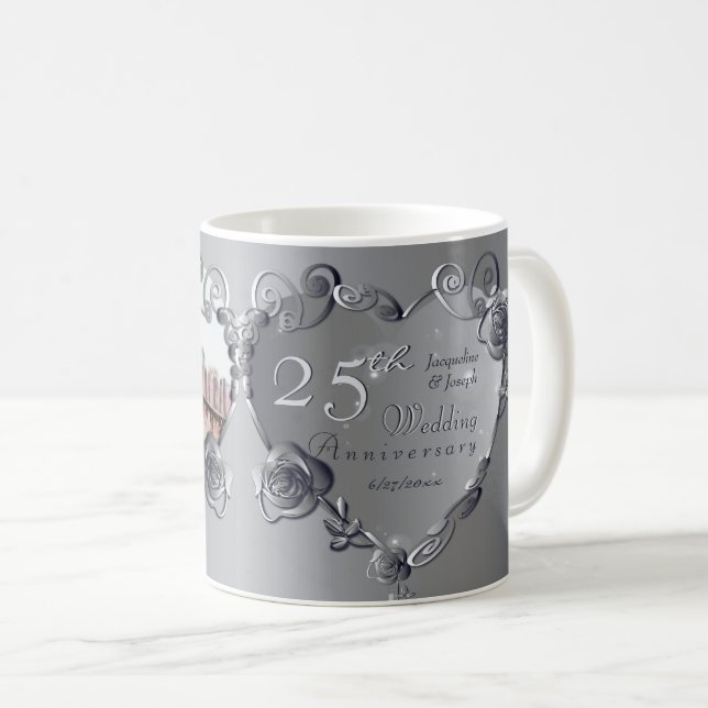 Mug 10ème, 11ème, 20ème, 25ème, 70ème anniversaire de  (Devant droit)
