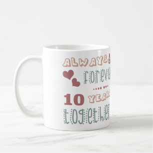 Mug 10ème anniversaire de Mariage mignon