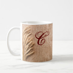 Mug  11 Oz. Blé de pâte à café sur Burlap Sack Country