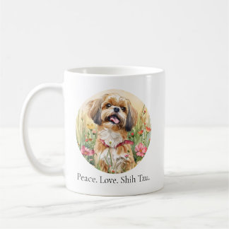 Mug (11 oz) — Peace. Love. Shih Tzu